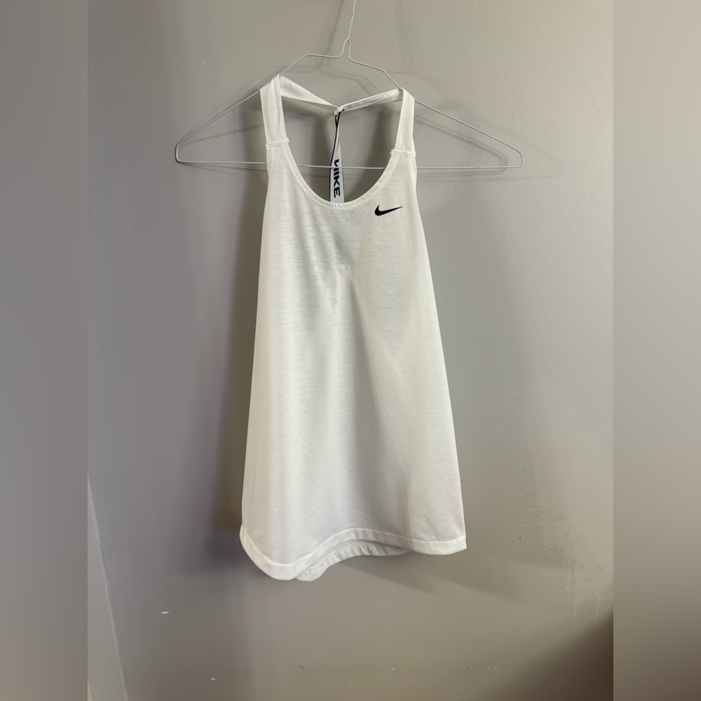Nike Dri-Fit White Racerback Tank Top Size XS